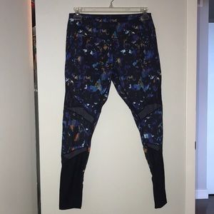 Zella leggings, size large, mesh detail, fit size 14